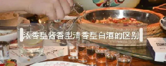 浓香型酱香型清香型白酒的区别