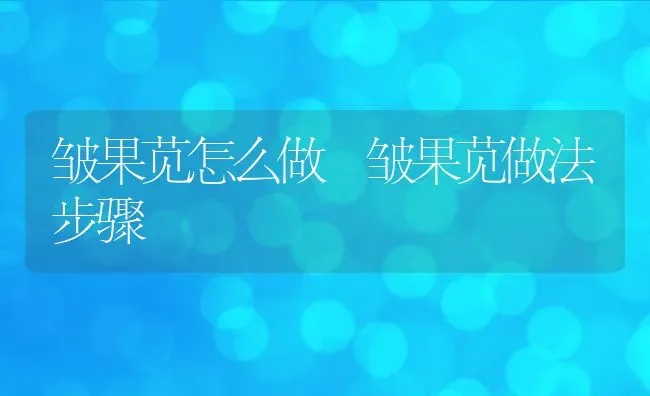 皱果苋怎么做 皱果苋做法步骤 | 养殖资料投稿