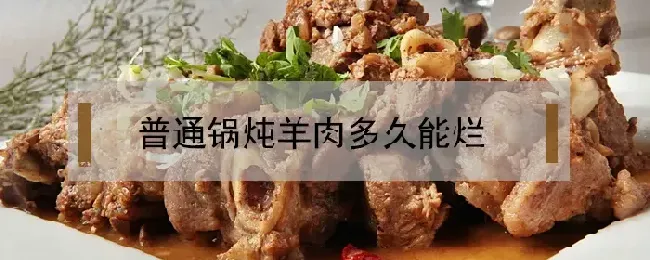 普通锅炖羊肉多久能烂