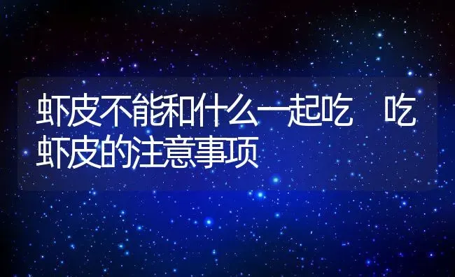虾皮不能和什么一起吃 吃虾皮的注意事项 | 养殖资料投稿