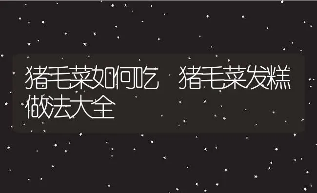 猪毛菜如何吃 猪毛菜发糕做法大全 | 养殖资料投稿