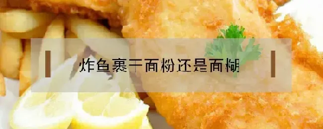 炸鱼裹干面粉还是面糊