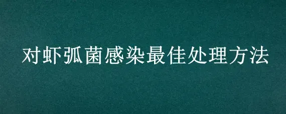 对虾弧菌感染最佳处理方法