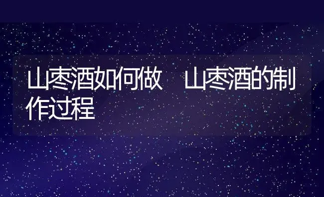 山枣酒如何做 山枣酒的制作过程 | 养殖资料投稿