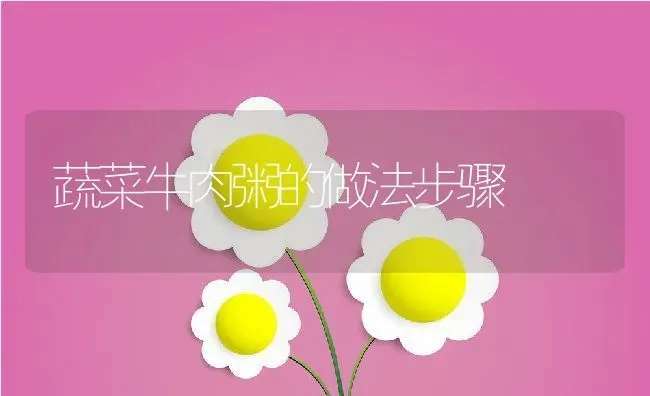 蔬菜牛肉粥的做法步骤 | 养殖资料投稿