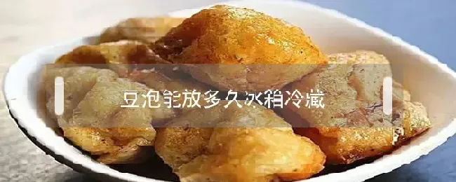 豆泡能放多久冰箱冷藏