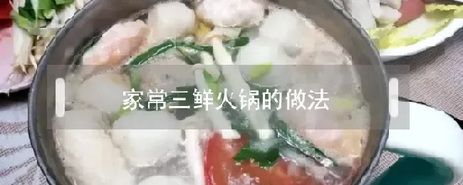 家常三鲜火锅的做法