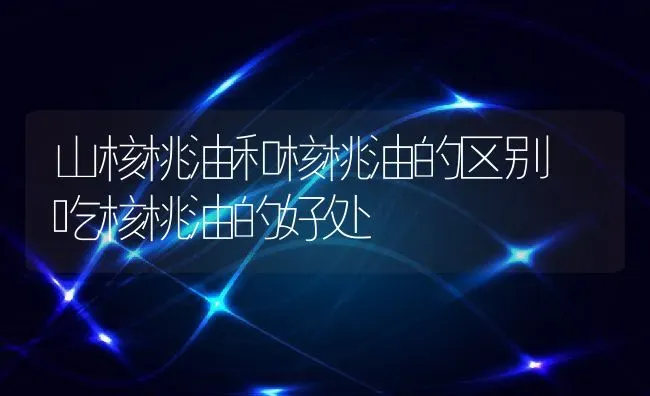 山核桃油和核桃油的区别 吃核桃油的好处 | 养殖资料投稿