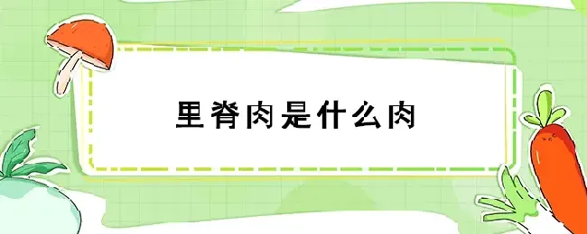 里脊肉是什么肉