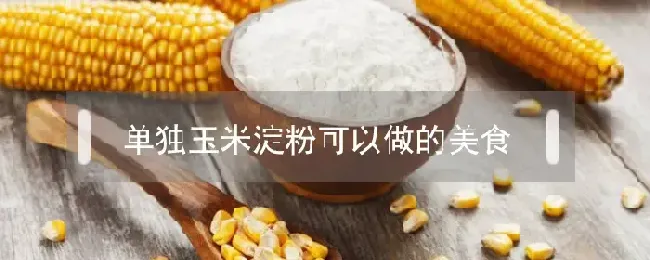 单独玉米淀粉可以做的美食