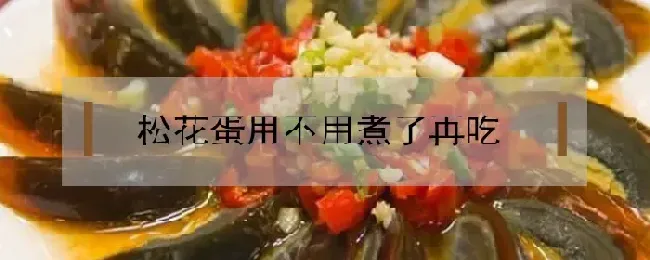 松花蛋用不用煮了再吃