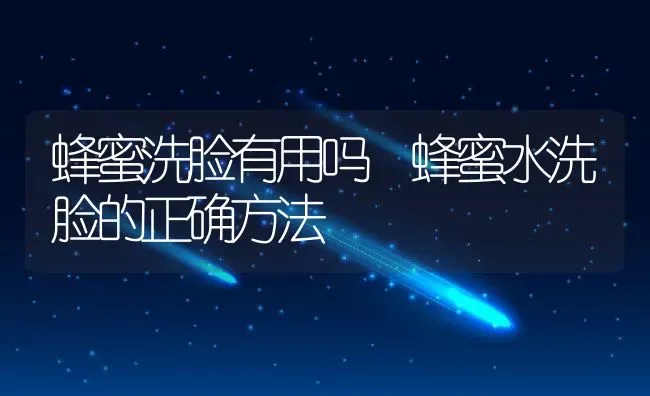 蜂蜜洗脸有用吗 蜂蜜水洗脸的正确方法 | 养殖资料投稿