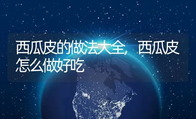 西瓜皮的做法大全,西瓜皮怎么做好吃 | 养殖资料投稿