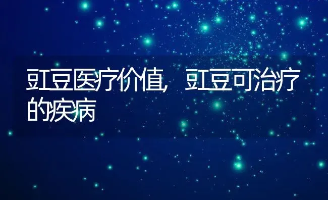 豇豆医疗价值,豇豆可治疗的疾病 | 养殖资料投稿