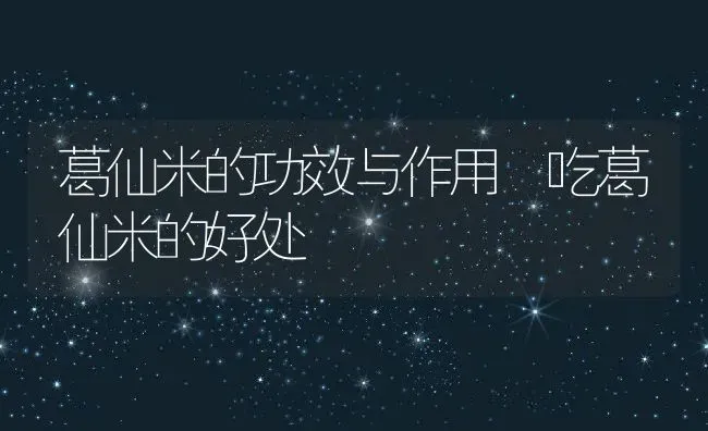 葛仙米的功效与作用 吃葛仙米的好处 | 养殖资料投稿