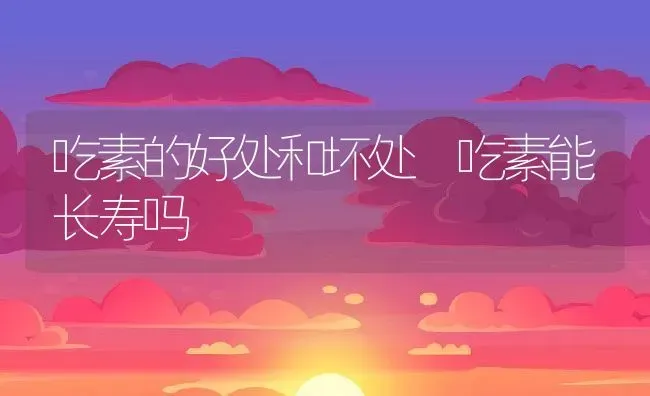 吃素的好处和坏处 吃素能长寿吗 | 养殖资料投稿