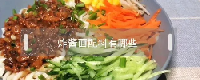 炸酱面配料有哪些