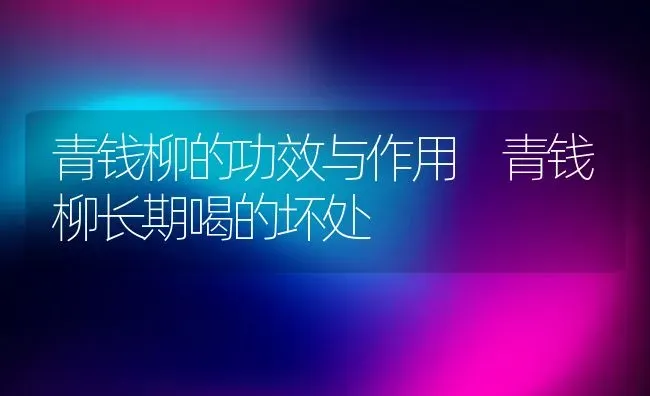 青钱柳的功效与作用 青钱柳长期喝的坏处 | 养殖资料投稿