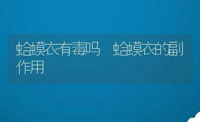 蛤蟆衣有毒吗 蛤蟆衣的副作用 | 养殖资料投稿