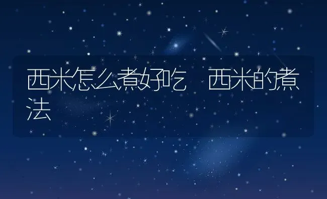 西米怎么煮好吃 西米的煮法 | 养殖资讯