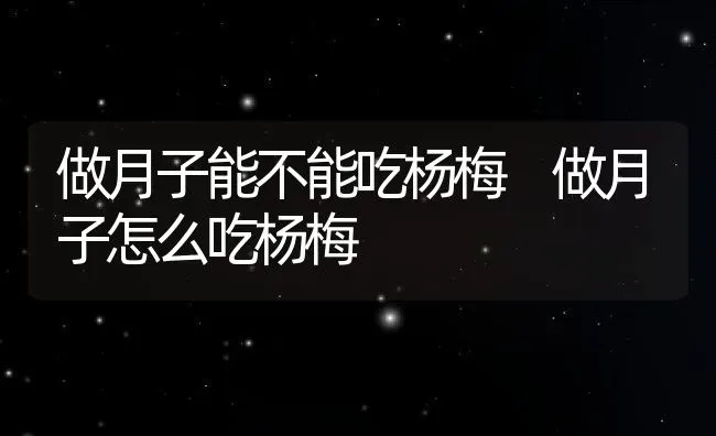 做月子能不能吃杨梅 做月子怎么吃杨梅 | 养殖资料投稿