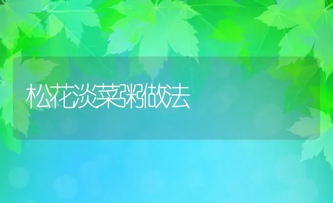 松花淡菜粥做法 | 养殖资料投稿