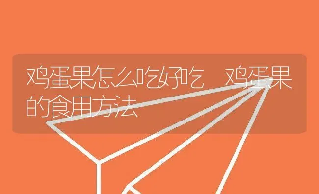 鸡蛋果怎么吃好吃 鸡蛋果的食用方法 | 养殖资料投稿
