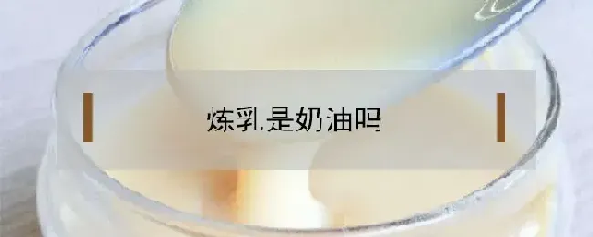 炼乳是奶油吗