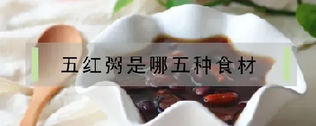 五红粥是哪五种食材