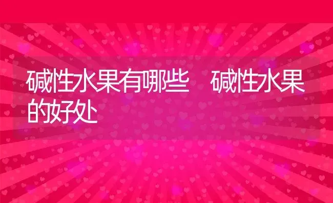 碱性水果有哪些 碱性水果的好处 | 养殖资料投稿