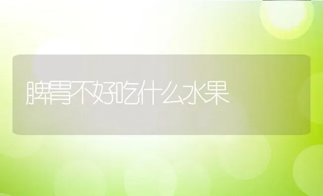 脾胃不好吃什么水果 | 养殖资料投稿