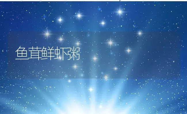 鱼茸鲜虾粥 | 养殖资料投稿
