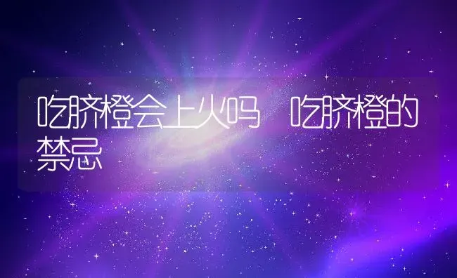 吃脐橙会上火吗 吃脐橙的禁忌 | 养殖资料投稿