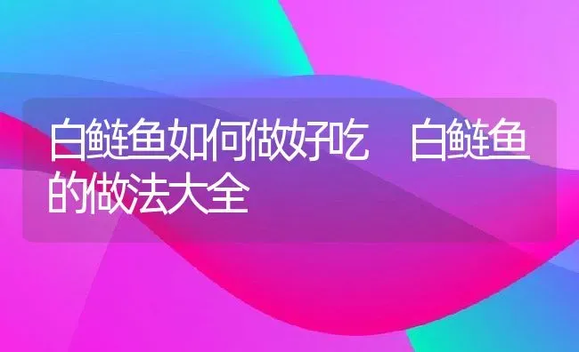 白鲢鱼如何做好吃 白鲢鱼的做法大全 | 养殖资料投稿