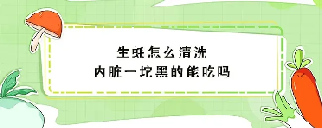 生蚝怎么清洗内脏一坨黑的能吃吗