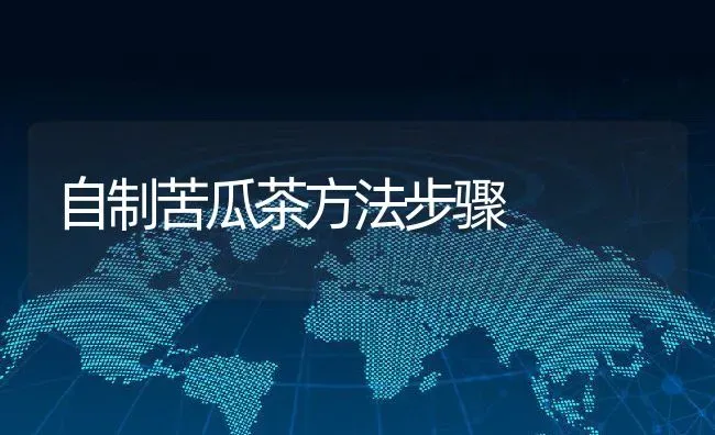 自制苦瓜茶方法步骤 | 养殖资料投稿