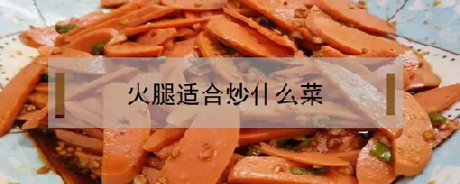 火腿适合炒什么菜