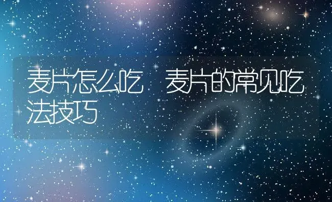 麦片怎么吃 麦片的常见吃法技巧 | 养殖资讯