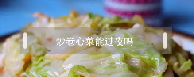 炒卷心菜能过夜吗