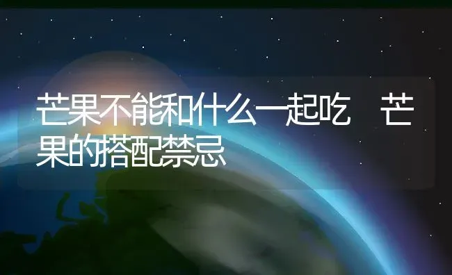 芒果不能和什么一起吃 芒果的搭配禁忌 | 养殖资料投稿