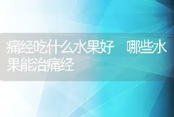 痛经吃什么水果好 哪些水果能治痛经