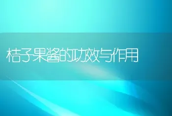 桔子果酱的功效与作用