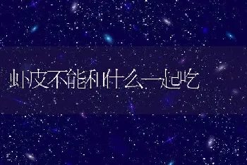 虾皮不能和什么一起吃