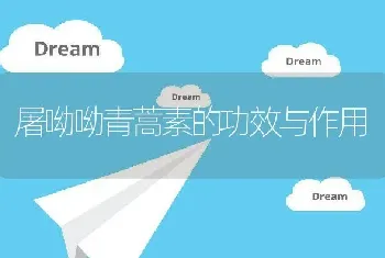 屠呦呦青蒿素的功效与作用