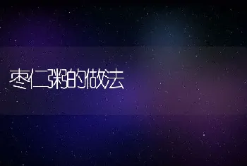 枣仁粥的做法