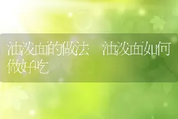 油泼面的做法 油泼面如何做好吃