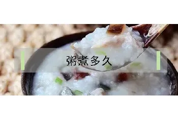 粥煮多久