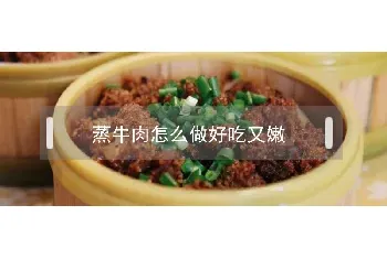 蒸牛肉怎么做好吃又嫩