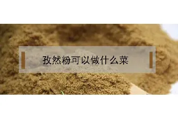 孜然粉可以做什么菜