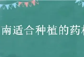 湖南适合种植的药材有哪些